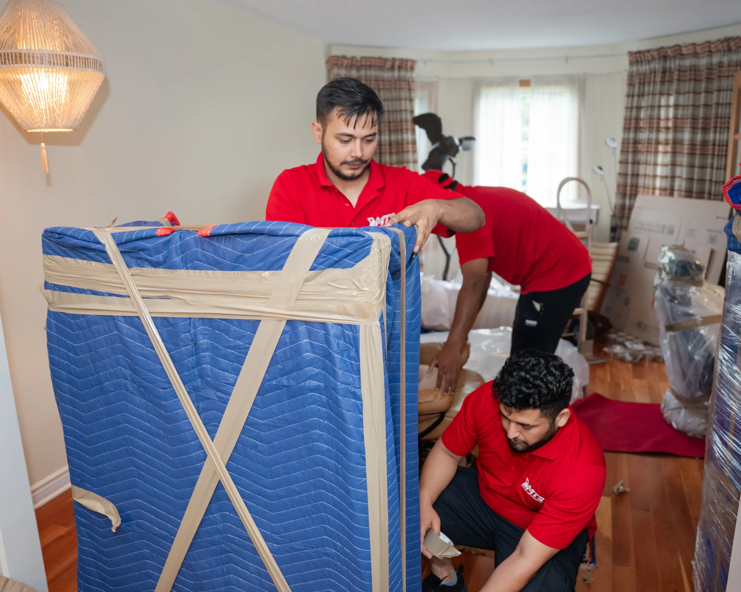 Professional packing team